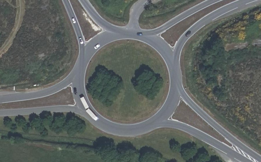 Vue aérienne du Porte d'Anjou