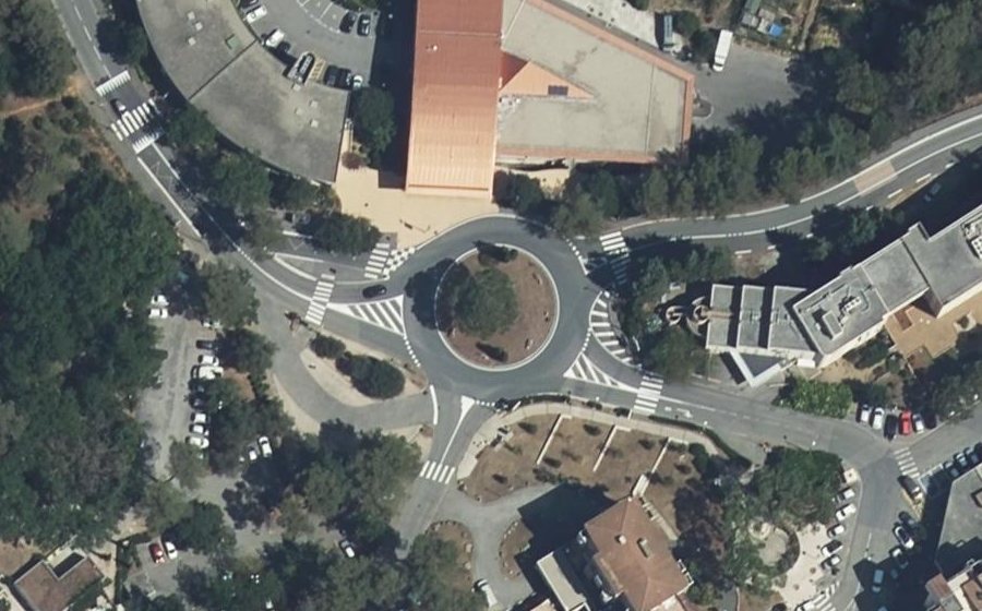 Vue aérienne du Carrefour de Garbejaïre