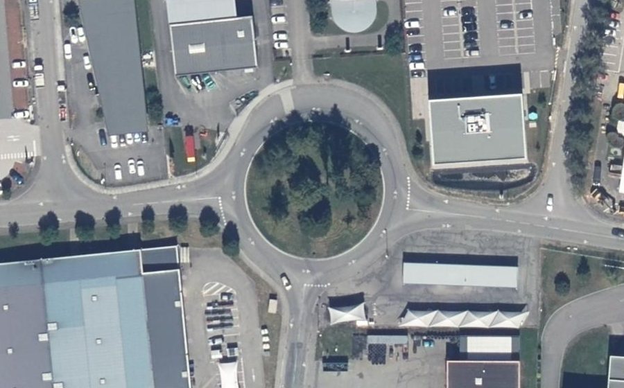 Vue aérienne du Rue des Grèbes Huppès