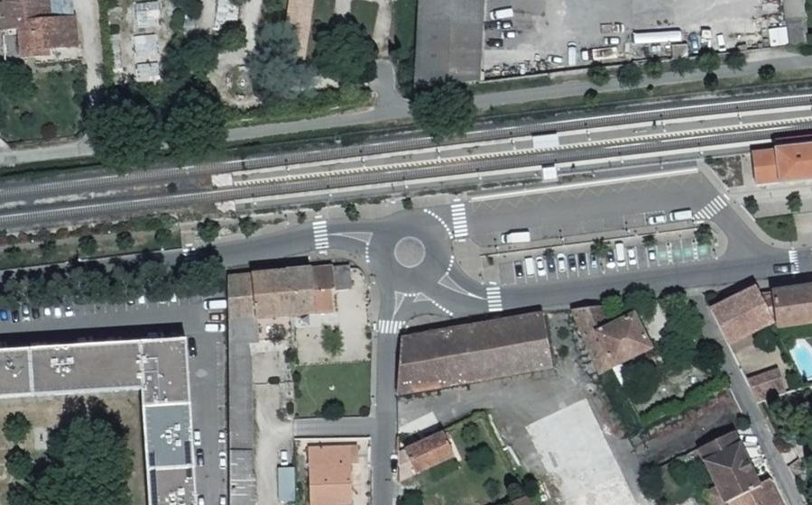 Vue aérienne du Rue Aimé Dupré