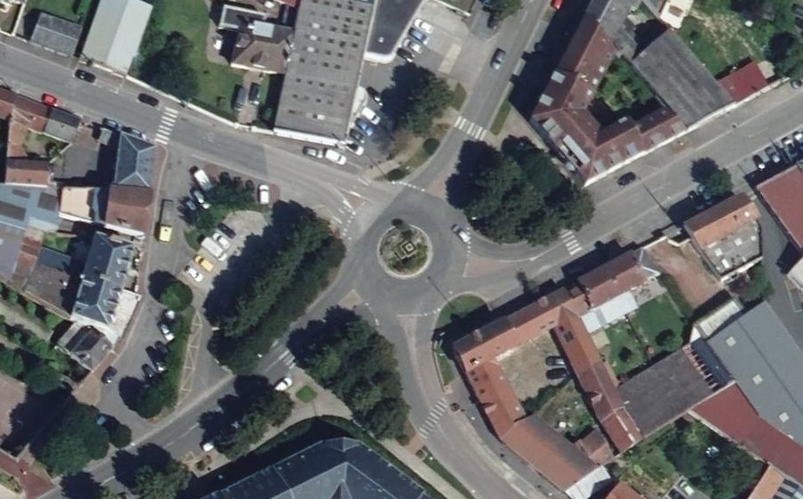 Vue aérienne du Place de la République