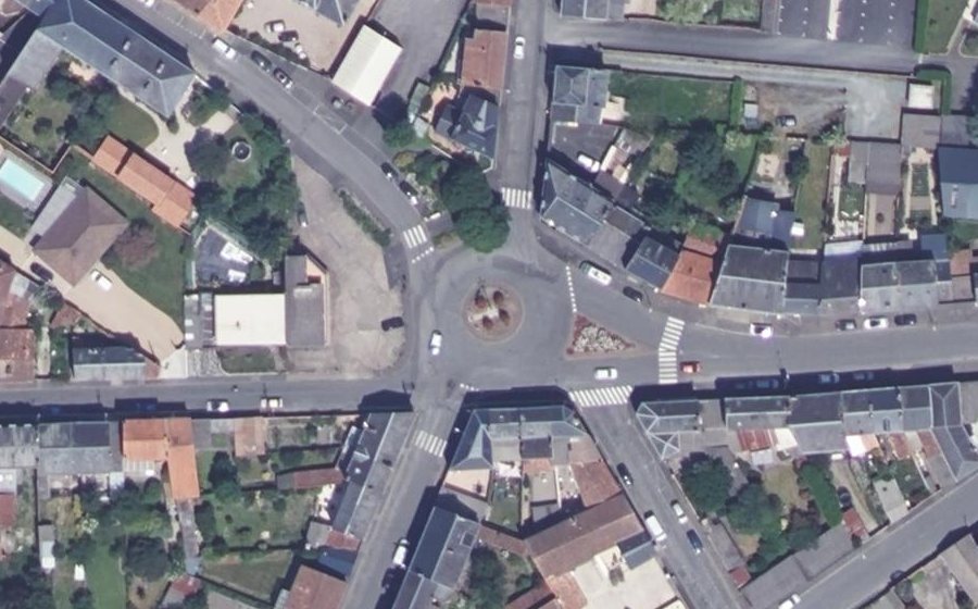 Vue aérienne du Place Michelet