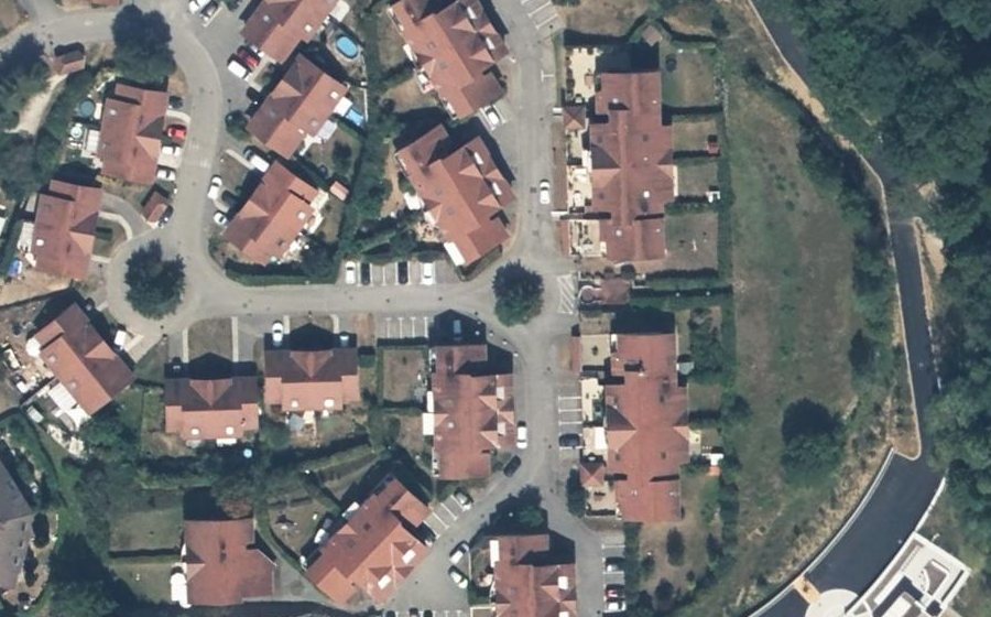 Vue aérienne du Allée des Epervières