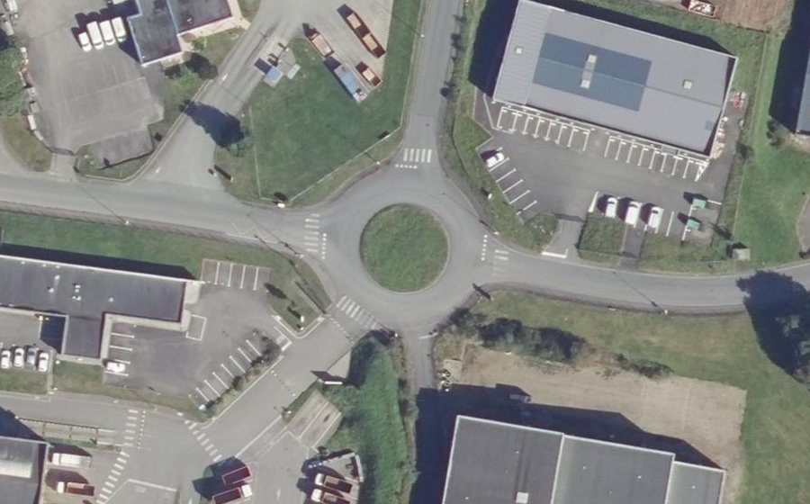 Vue aérienne du Rond-Point Armen
