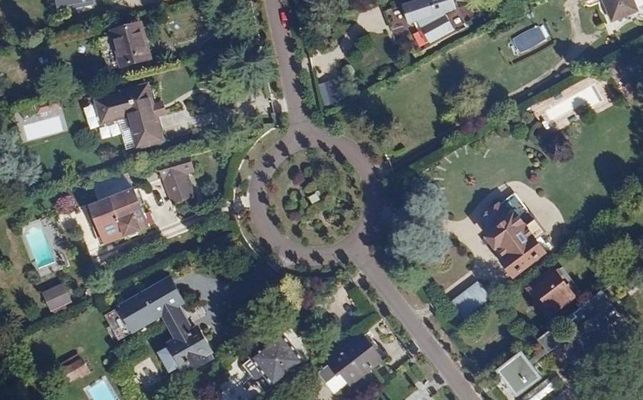 Vue aérienne du Avenue des Bigochets