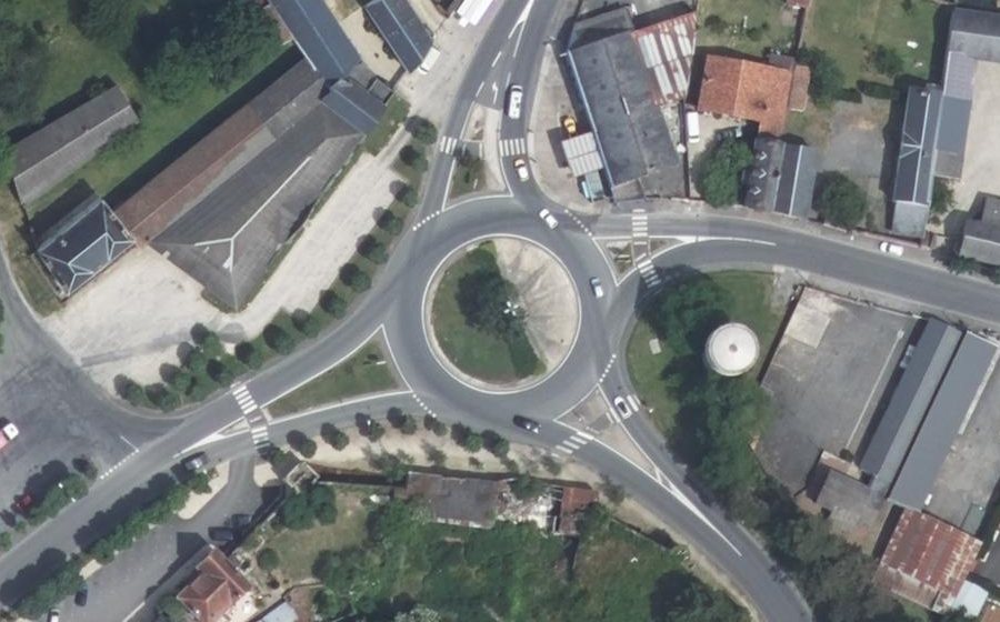Vue aérienne de la Place du Mail