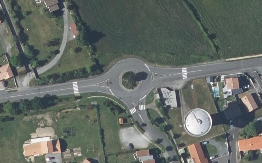 Vue aérienne du Place de la Marche