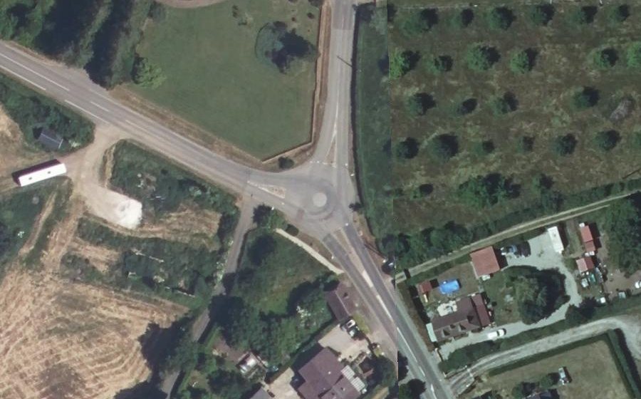 Vue aérienne du Rond-point anonyme n°431761699