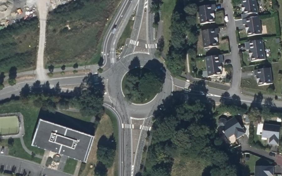 Vue aérienne du Giratoire de l'Université