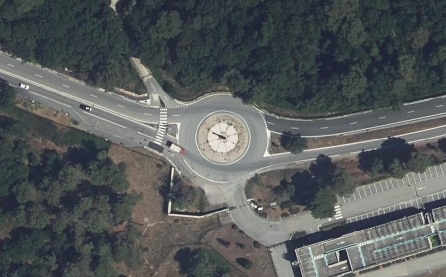 Vue aérienne du Carrefour de Funel