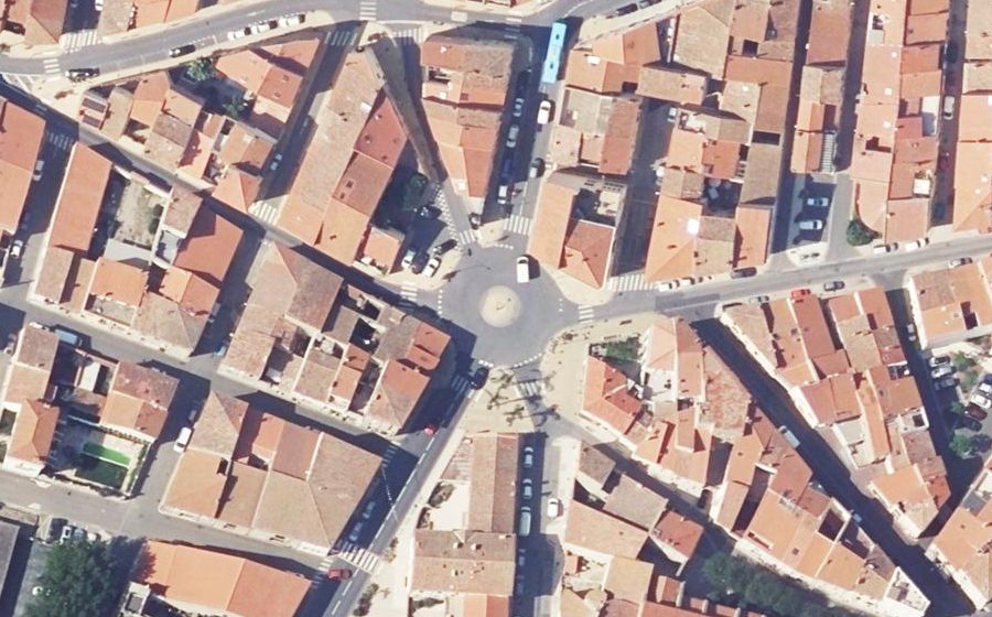 Vue aérienne du Rond-Point de la Prud'Homie Maritime