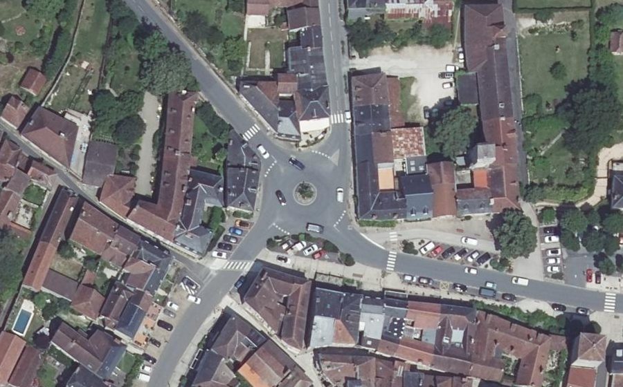 Vue aérienne du Place Gambetta