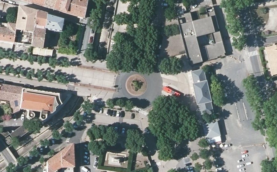 Vue aérienne du Place Jean Jaurès