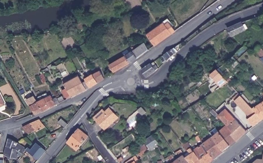 Vue aérienne du Rue Jean Mermoz
