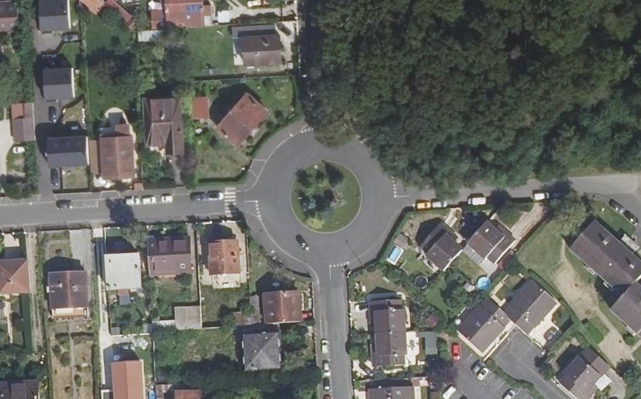 Vue aérienne du Place Jules Combernoux