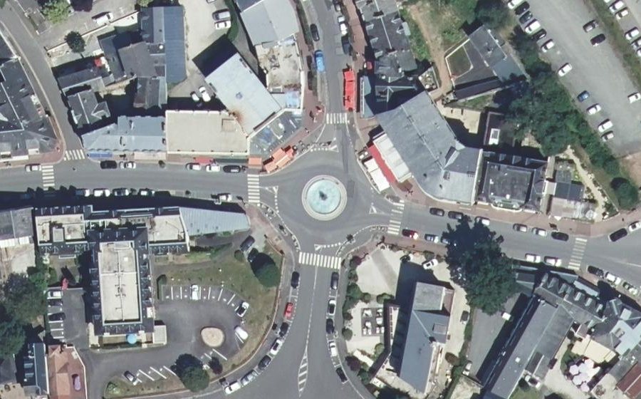 Vue aérienne du Place de la République
