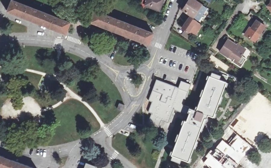 Vue aérienne de la Place Karl Marx