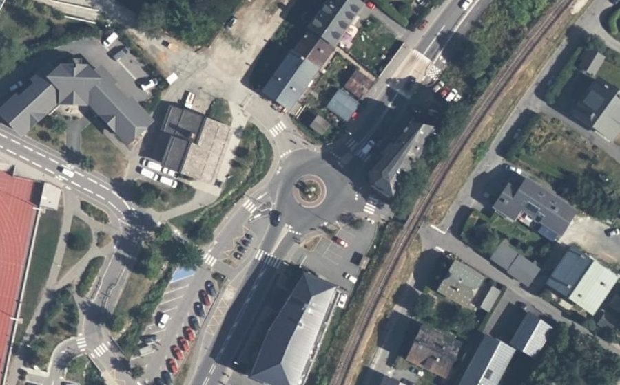 Vue aérienne du Carrefour du Fond des Gires