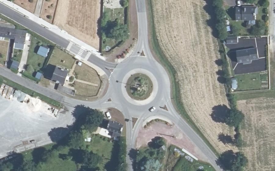 Vue aérienne du Giratoire du Clandy