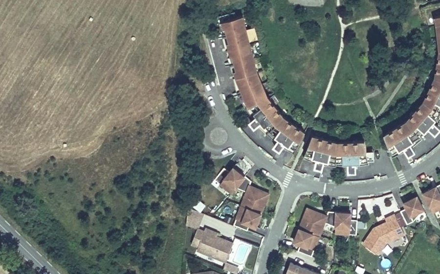 Vue aérienne du Rue du Parc
