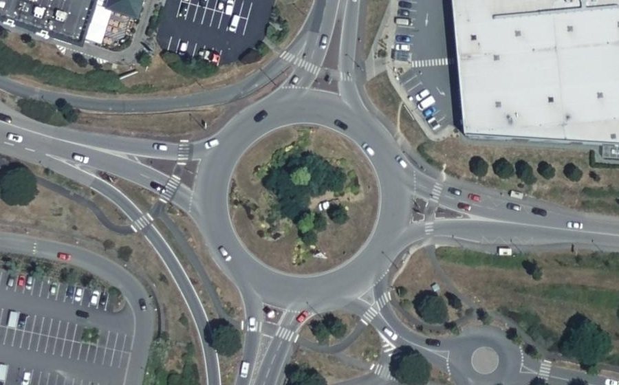Vue aérienne du Rond-Point de Tournefou