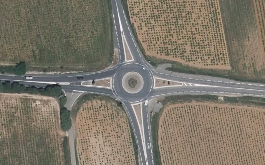 Vue aérienne du Route de Châteauneuf