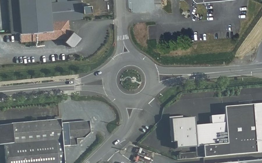 Vue aérienne du Rond-Point de l’Europe