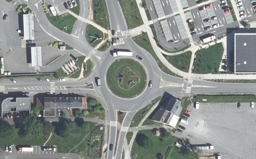 Vue aérienne du Giratoire de la Brière