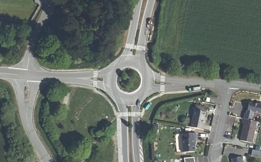 Vue aérienne du Giratoire de Bretagne