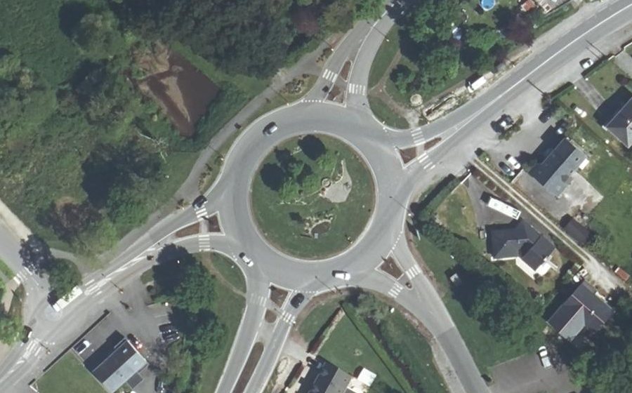 Vue aérienne du Giratoire de la Presqu'Île