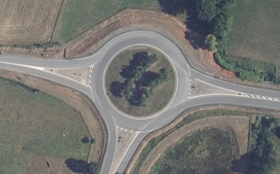Vue aérienne du Route de Culan
