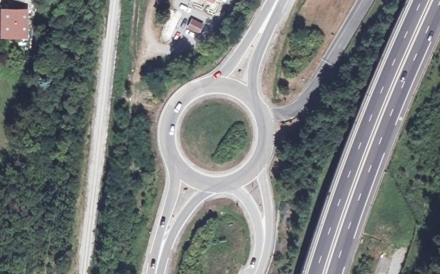 Vue aérienne du Rond-point anonyme n°4372369