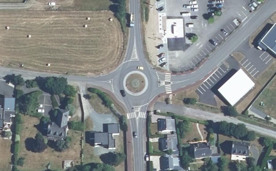 Vue aérienne du Rond-Point des Croix-Roses