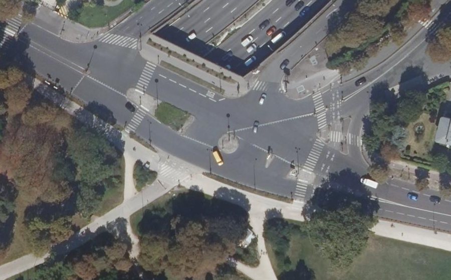 Vue aérienne du Avenue Daumesnil