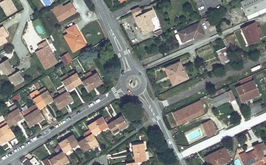 Vue aérienne du Avenue des Chalets