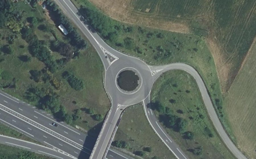 Vue aérienne du Giratoire du Fourès