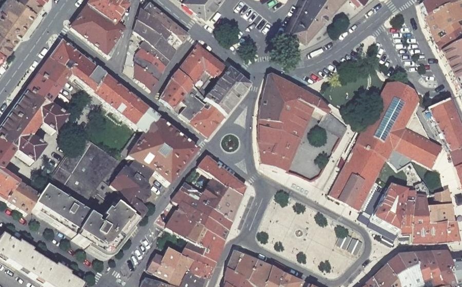 Vue aérienne du Rue David Martin