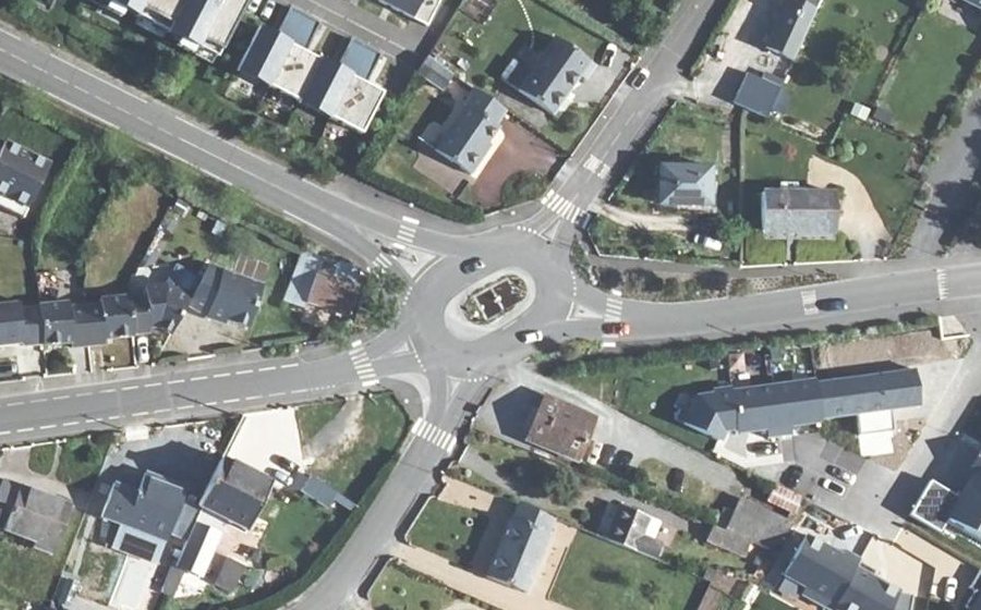Vue aérienne du Giratoire de l'Europe