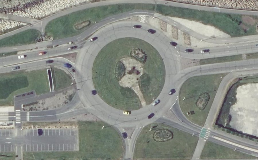 Vue aérienne du Rond-Point de Capel