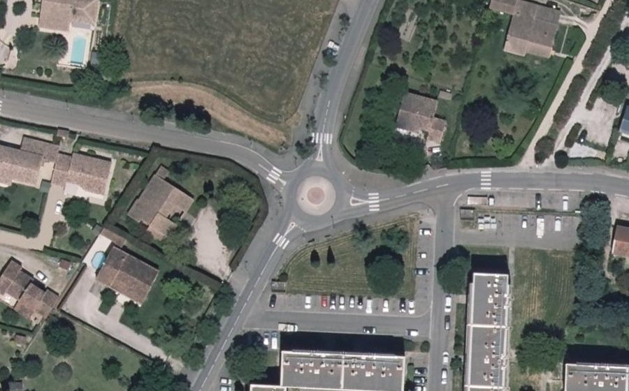 Vue aérienne du Rue Alexis Carrel
