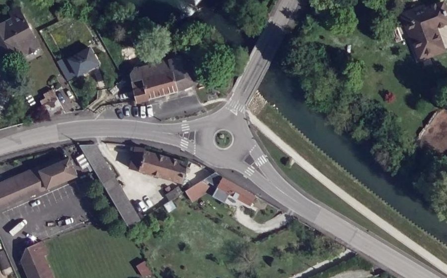 Vue aérienne du Avenue Aristide Briand