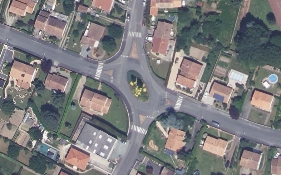 Vue aérienne du Avenue Albert Camus
