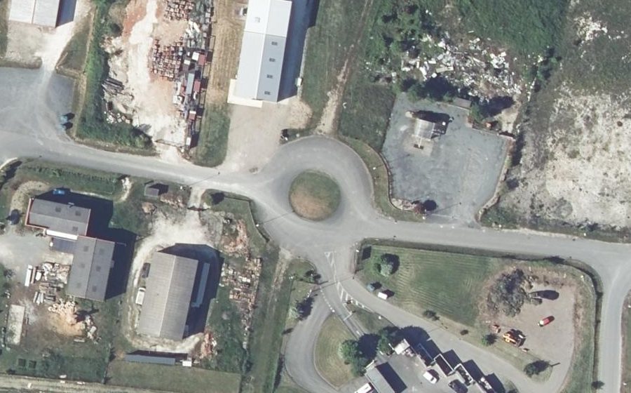 Vue aérienne du Voie de la Peyre