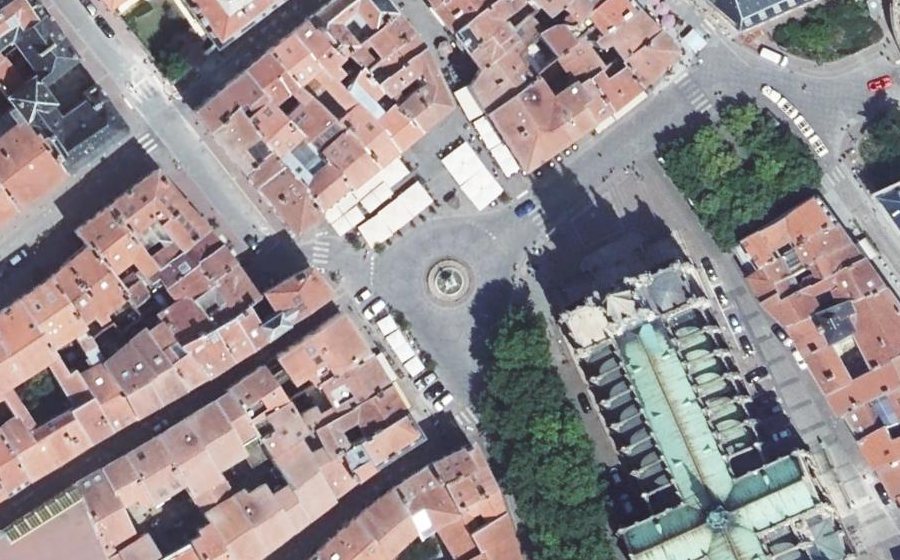 Vue aérienne du Place Saint-Epvre