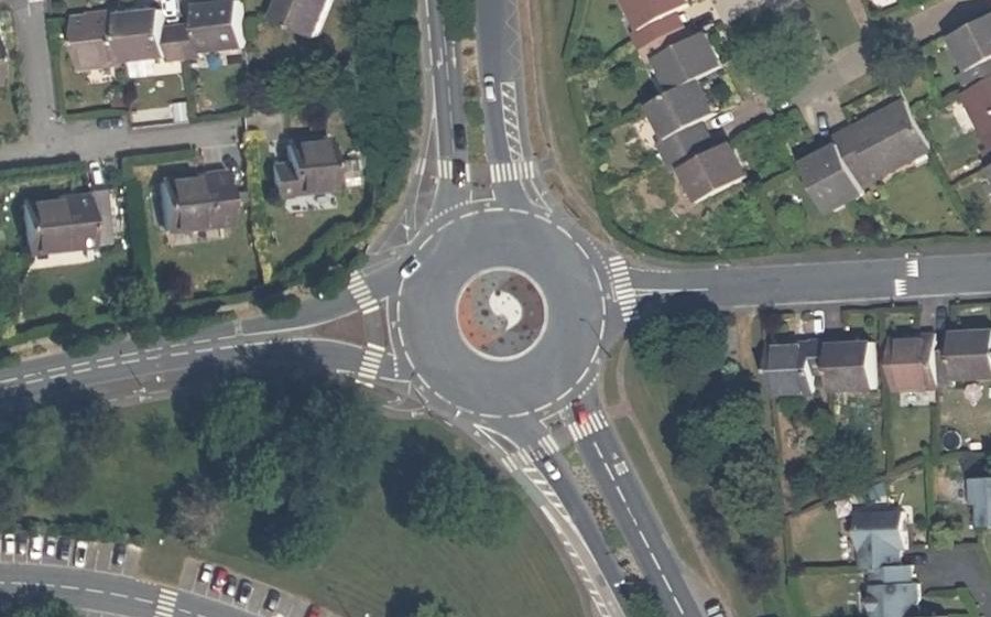 Vue aérienne du Avenue de Courseulles