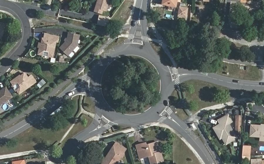 Vue aérienne du Rond-Point de Chante-Cigale