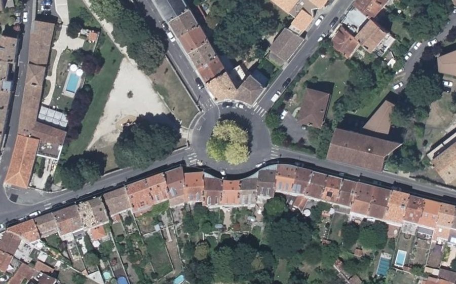 Vue aérienne du Place Saint-Gelais