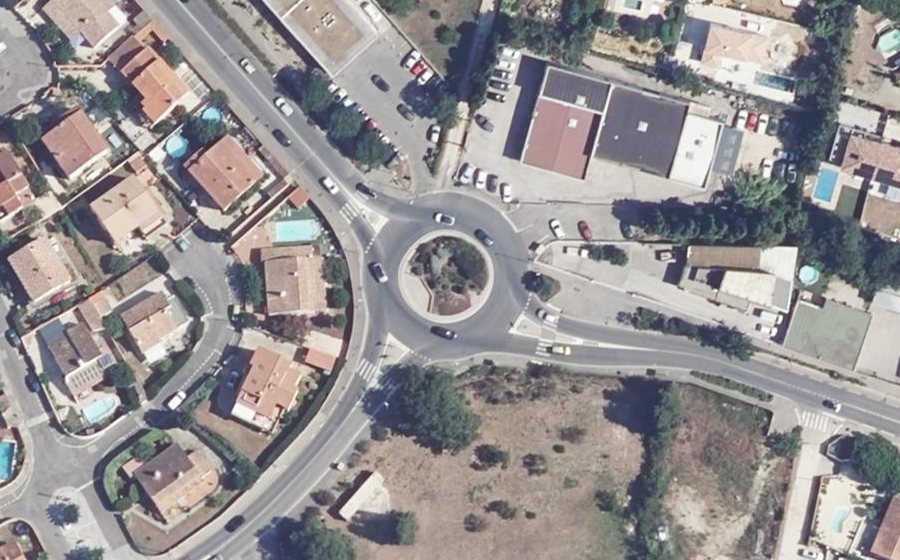 Vue aérienne du Rond-Point de Janas