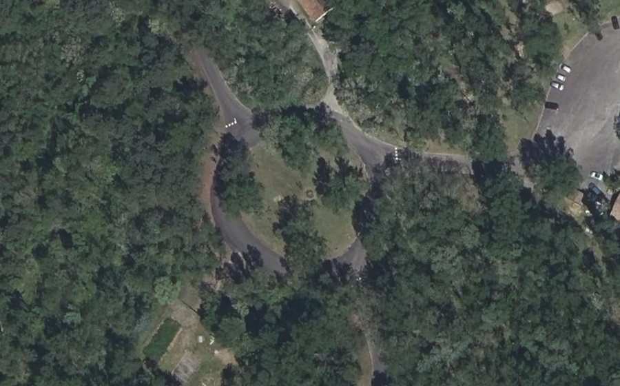 Vue aérienne du Route de la Plage
