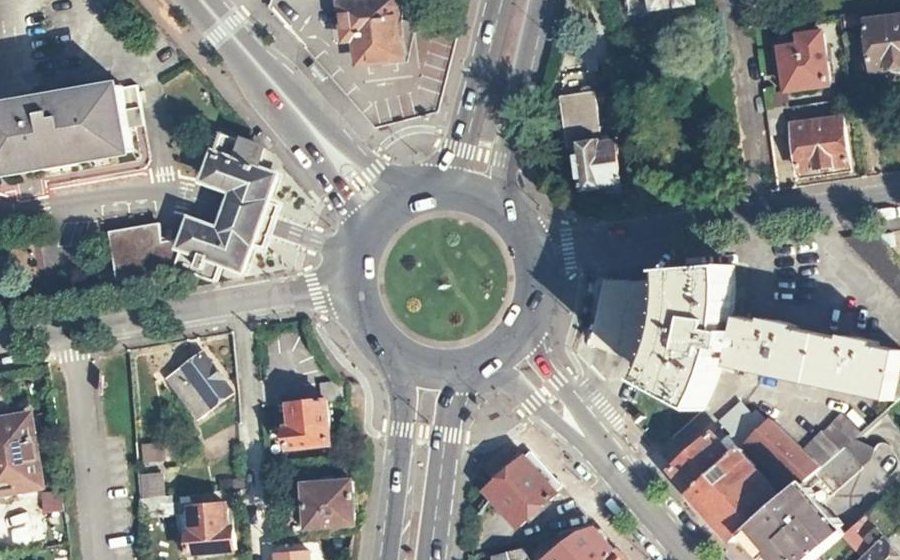 Vue aérienne du Carrefour des Hopitaux